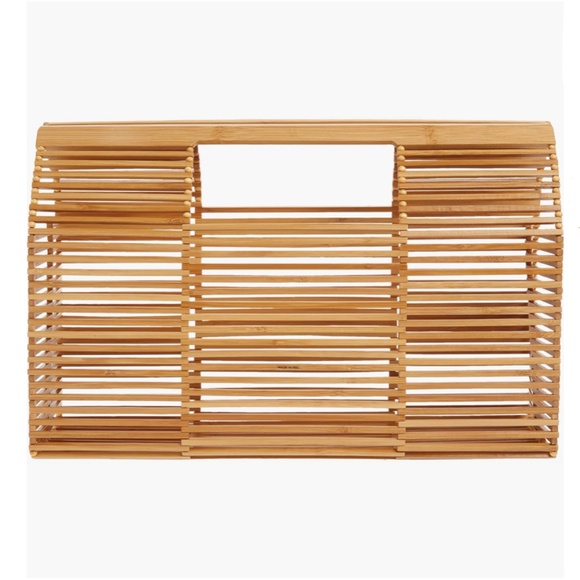 NWT $258 Cult Gaia Evie Bamboo Top Handle Bag! - Picture 2 of 6
